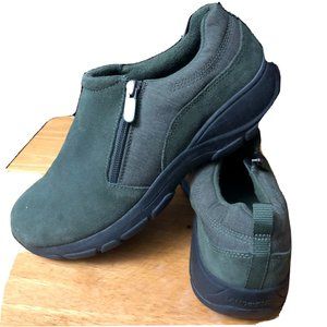 Lands' End Size 10D Green Insulated Bootie Moccasin